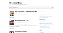 Desktop Screenshot of grammarnazi.org