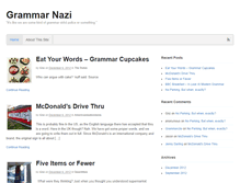Tablet Screenshot of grammarnazi.org